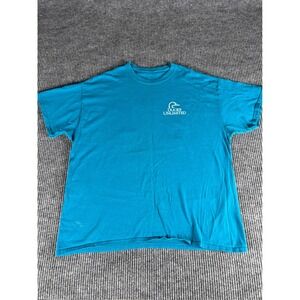 Ducks Unlimited Mens Teal Blue Graphic T-Shirt Always On The Hunt Black Lab XL